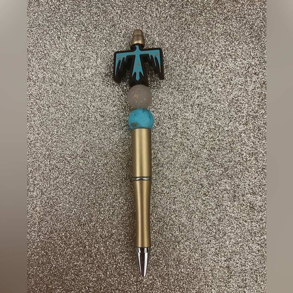 Gold & Turquoise Pen